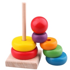 Rainbow Stacking Ring Tower Folding Cup Baby Toy