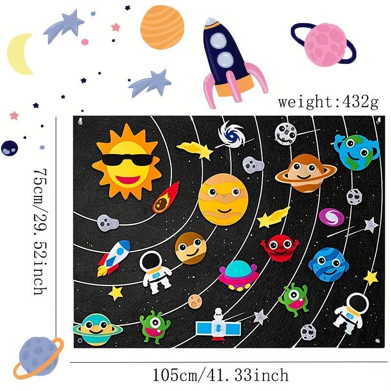 Felt Wall Sticker Children's Toys DIY Pendant Animal Paradise Ocean Farm