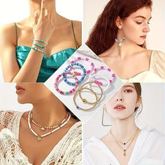 72 Colors Soft Clay Letter Beads Bohemian Jewelry Set DIY Beaded Accessories