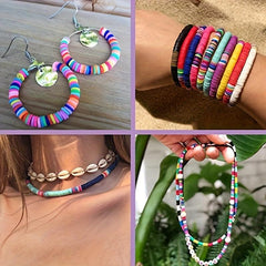 72 Colors Soft Clay Letter Beads Bohemian Jewelry Set DIY Beaded Accessories