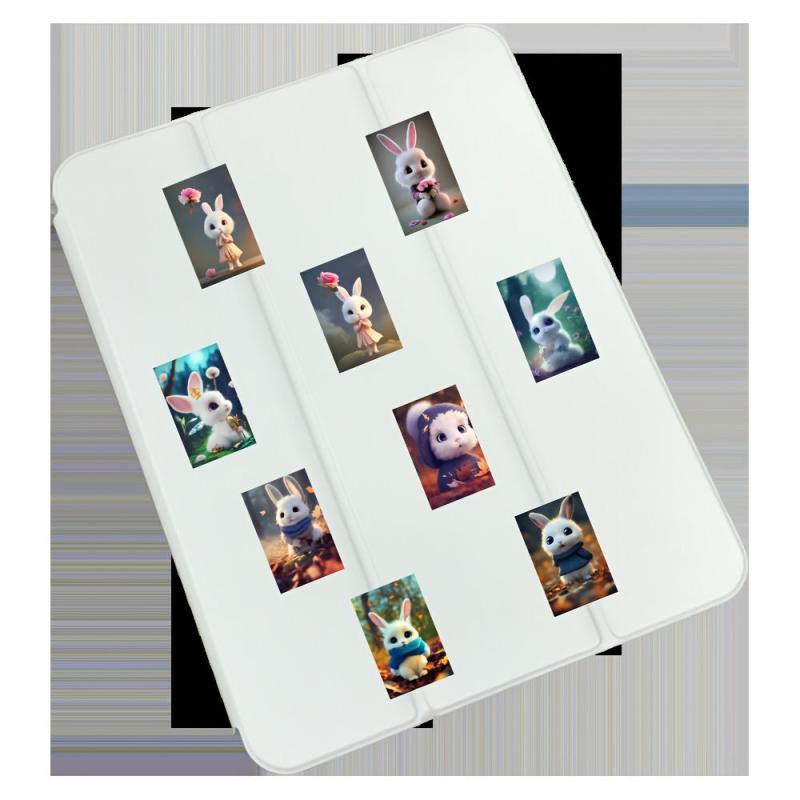 54pcs Little Rabbit Series Sticker Bags PVC