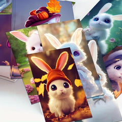 54pcs Little Rabbit Series Sticker Bags PVC