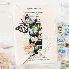 10pcs Butterfly Flower Adhesive Stickers DIY Decor Journals Scrapbooking
