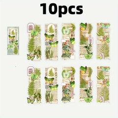 10pcs Butterfly Flower Adhesive Stickers DIY Decor Journals Scrapbooking