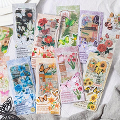 10pcs Butterfly Flower Adhesive Stickers DIY Decor Journals Scrapbooking