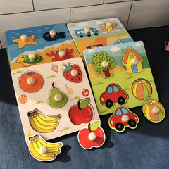 Kids' Fruit Cognitive Puzzle Wooden Toy
