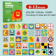 High Contrast Visual Cards for Infant Brain Development
