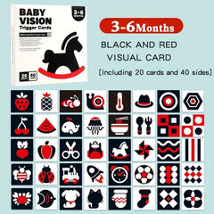 High Contrast Visual Cards for Infant Brain Development