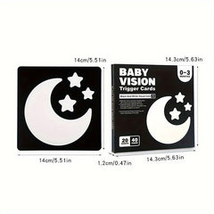 High Contrast Visual Cards for Infant Brain Development
