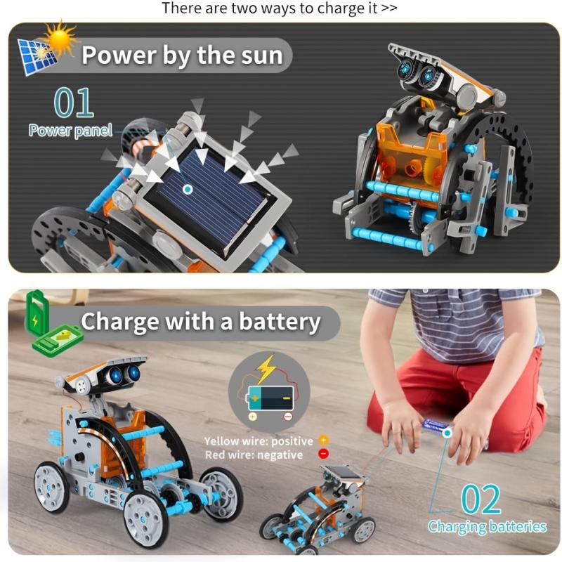 12 in 1 Solar Robot Kit Toys For Kids 8-13 Yrs