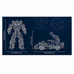 800pcs Robot Building Blocks Classic Robot Car Mecha Two Forms Deformable