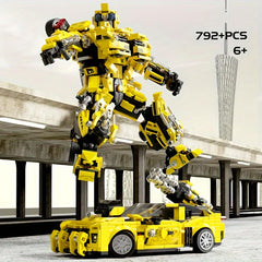 800pcs Robot Building Blocks Classic Robot Car Mecha Two Forms Deformable