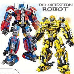 800pcs Robot Building Blocks Classic Robot Car Mecha Two Forms Deformable