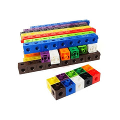 100pcs Mini Square Plastic Cubes Building Blocks Early Educational Toy