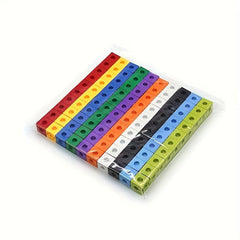 100pcs Mini Square Plastic Cubes Building Blocks Early Educational Toy