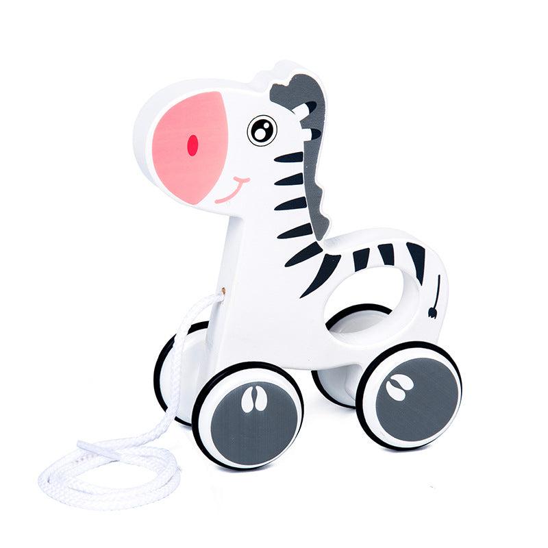 Children's Cartoon Animal Pull Rope Traction Hand Pull Line Trailer Toy