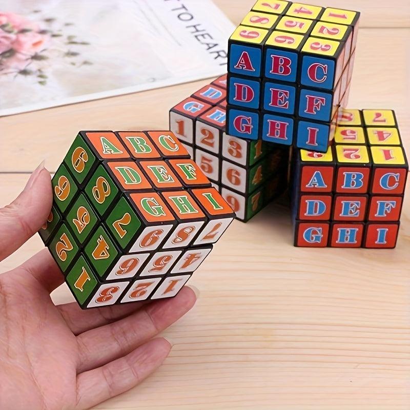 Rotating Letter Puzzle Cube Educational Toy for Kids