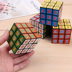 Rotating Letter Puzzle Cube Educational Toy for Kids