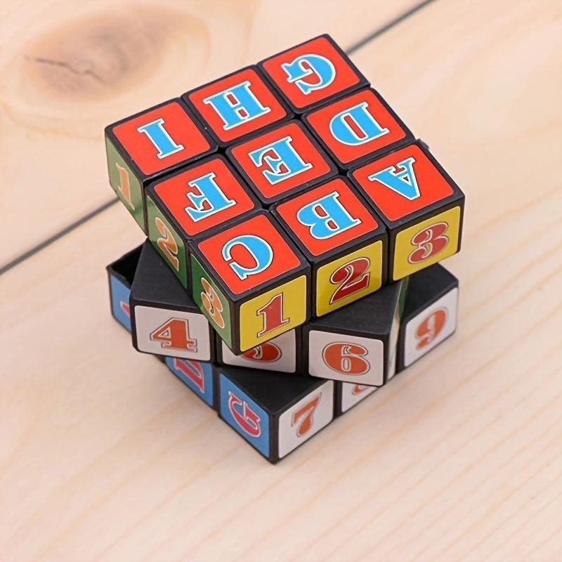 Rotating Letter Puzzle Cube Educational Toy for Kids