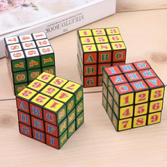 Rotating Letter Puzzle Cube Educational Toy for Kids