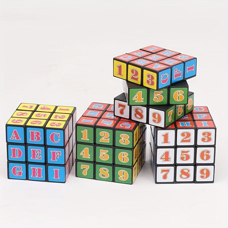 Rotating Letter Puzzle Cube Educational Toy for Kids