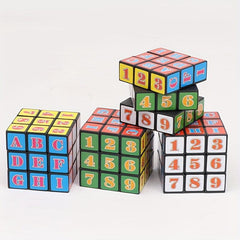 Rotating Letter Puzzle Cube Educational Toy for Kids