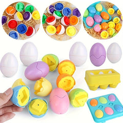 Shape Matching Eggs Educational Easter Eggs Set Toy