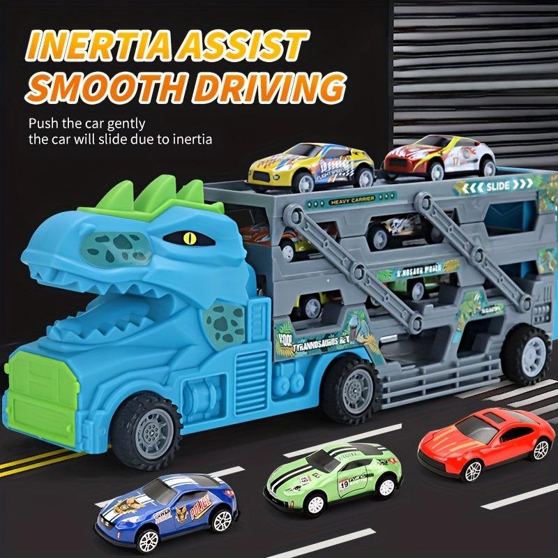 Dinosaur Folding Toy Car Large Deformation Ejection Truck Car Toy