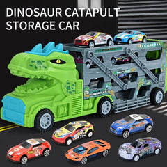 Dinosaur Folding Toy Car Large Deformation Ejection Truck Car Toy