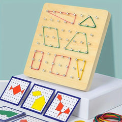 Geometric Nail Board Educational Puzzle Toy for Kids