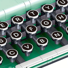 Building Blocks Retro Typewriter Puzzle Toy