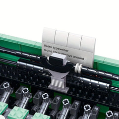 Building Blocks Retro Typewriter Puzzle Toy