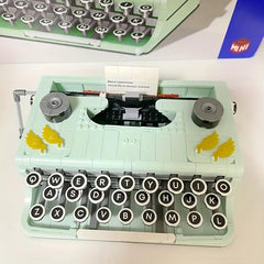 Building Blocks Retro Typewriter Puzzle Toy