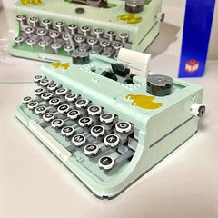 Building Blocks Retro Typewriter Puzzle Toy