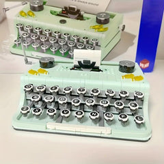 Building Blocks Retro Typewriter Puzzle Toy