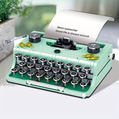 Building Blocks Retro Typewriter Puzzle Toy