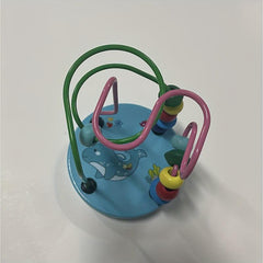 Kids Wooden Beaded Educational Toy Baby Early Education Recognition Teaching Aid