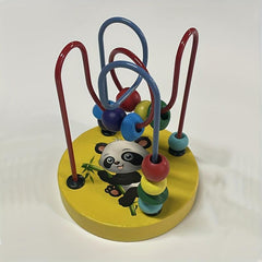 Kids Wooden Beaded Educational Toy Baby Early Education Recognition Teaching Aid