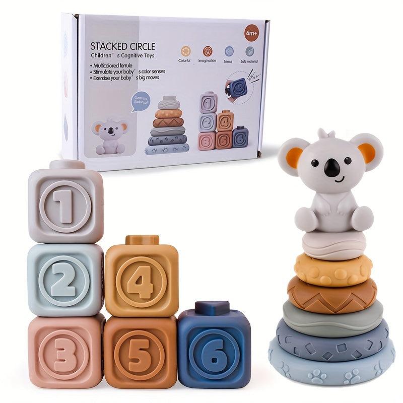 Toddler Soft Building Blocks Stacking Music Toy