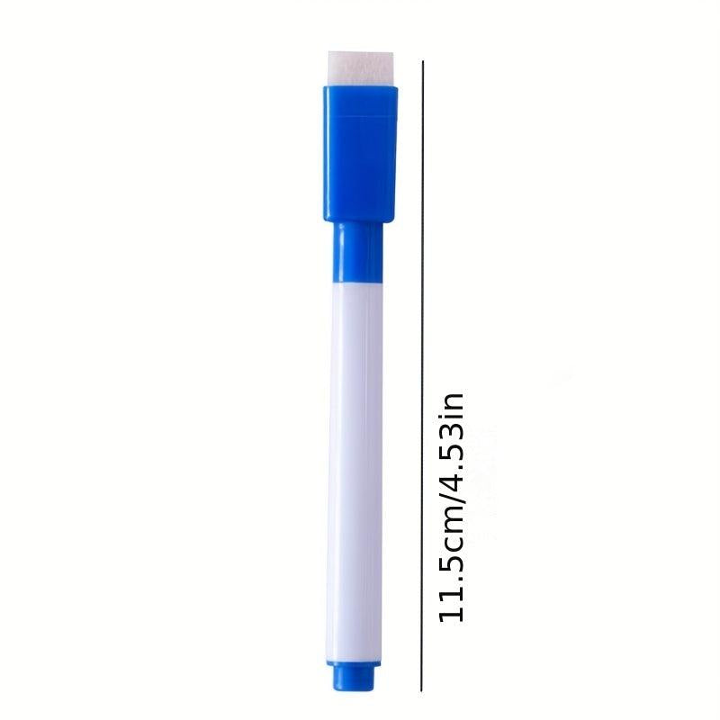 8 Washable Whiteboard Pens with Brush, Water-based, Eco-friendly