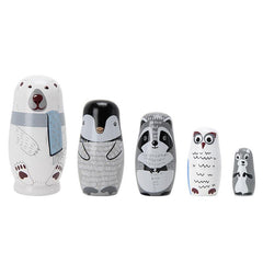 Wooden Nesting Dolls Gift Boxes Painted Matryoshka Bear