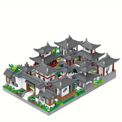 Suzhou Gardens Chinese Architecture Building Blocks for Decoration