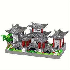 Suzhou Gardens Chinese Architecture Building Blocks for Decoration