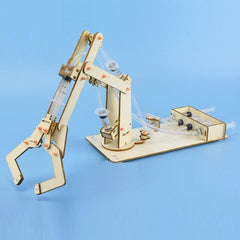 Wooden Hydraulic Mechanical Arm DIY Kit for Junior High School