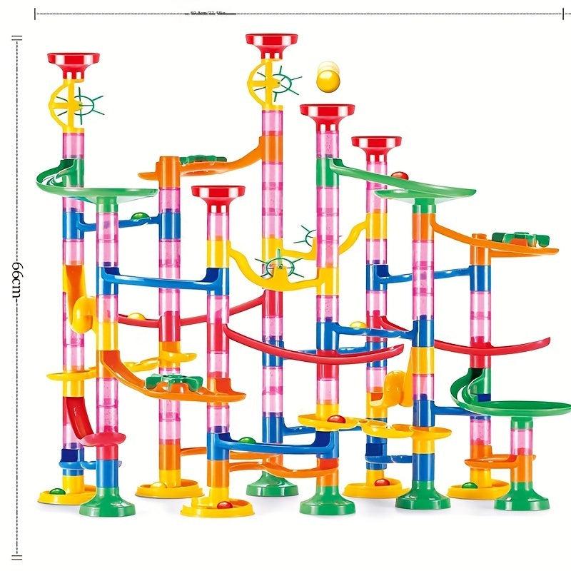 105pcs Marble Run Building Blocks Toys Set