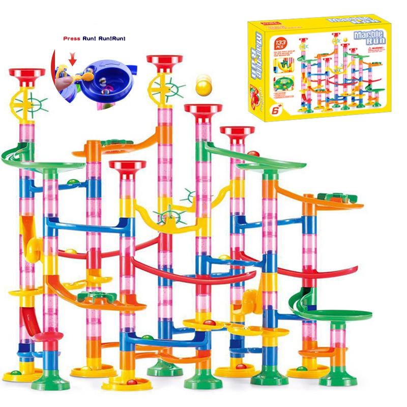 105pcs Marble Run Building Blocks Toys Set