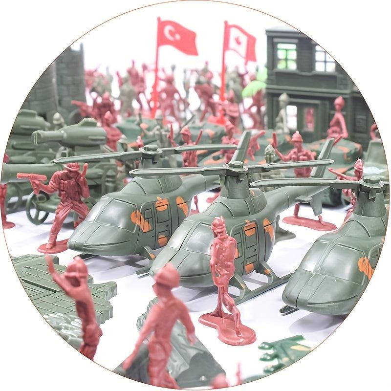 290pcs Military Soldier Model Toy Set Men Figure Toy Soldier Movable