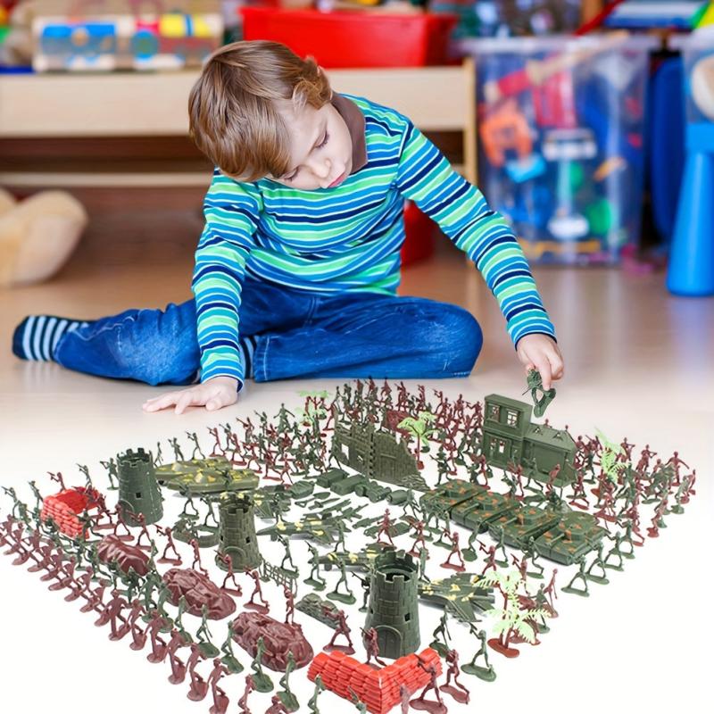 290pcs Military Soldier Model Toy Set Men Figure Toy Soldier Movable