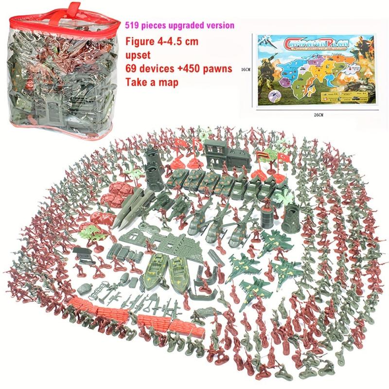 290pcs Military Soldier Model Toy Set Men Figure Toy Soldier Movable