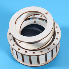 Solar Energy Double Ring Toy DIY Teaching Device Material